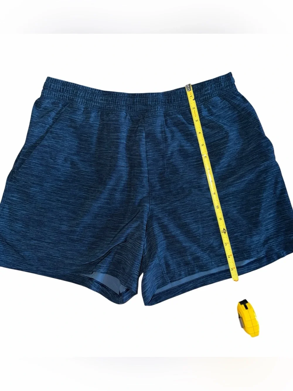 Lululemon Pace Breaker 5” Linerless Running Short Heathered Blue XL Athletic Gym